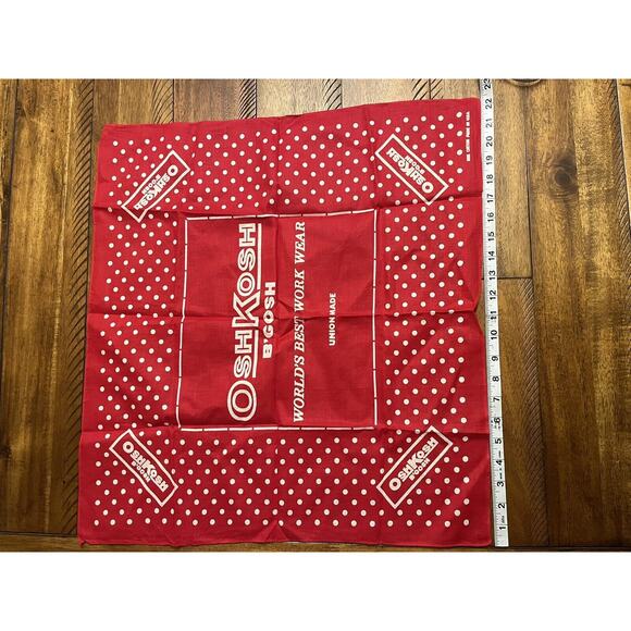 9 Vintage (70s 80s?) Bandannas/Handkerchiefs, Cowboy WESTERN, Oshkosh etc- USA - Picture 11 of 16